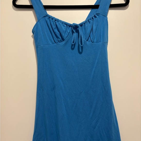 Aritzia Wilfred Wave Blue Gardens dress - Picture 2 of 3